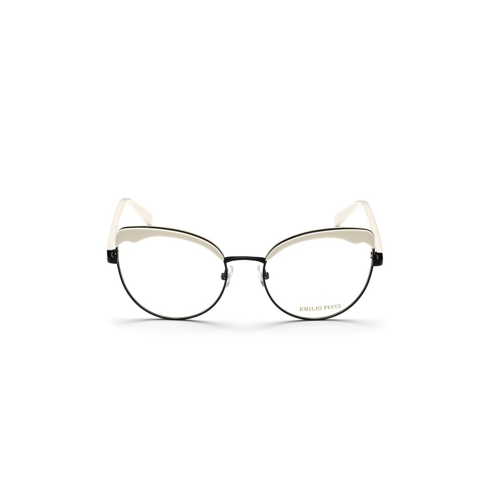 Emilio Pucci Black Metal Frames - Women EP5131-55005 Glasses, Size 55/19/140mm, Black Metal, Elegant Design