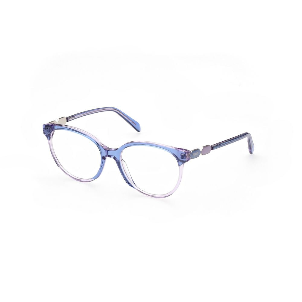 Emilio Pucci Blue Acetate Frames, women's glasses, model EP5184-53086, blue color, size 53/17/140 mm.