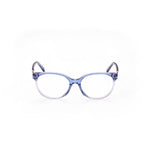 Front view of Emilio Pucci Blue Acetate Frames showcasing stylish glasses design for women.