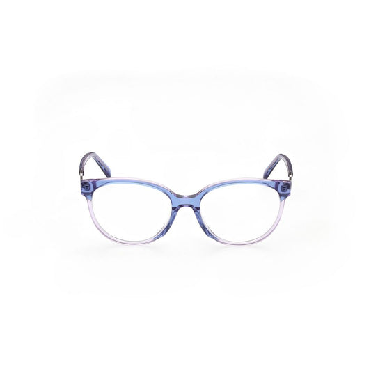 Front view of Emilio Pucci Blue Acetate Frames showcasing stylish glasses design for women.