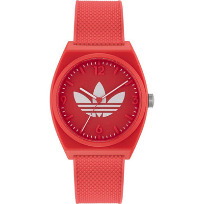 Adidas Red Synthetic Sport Watch