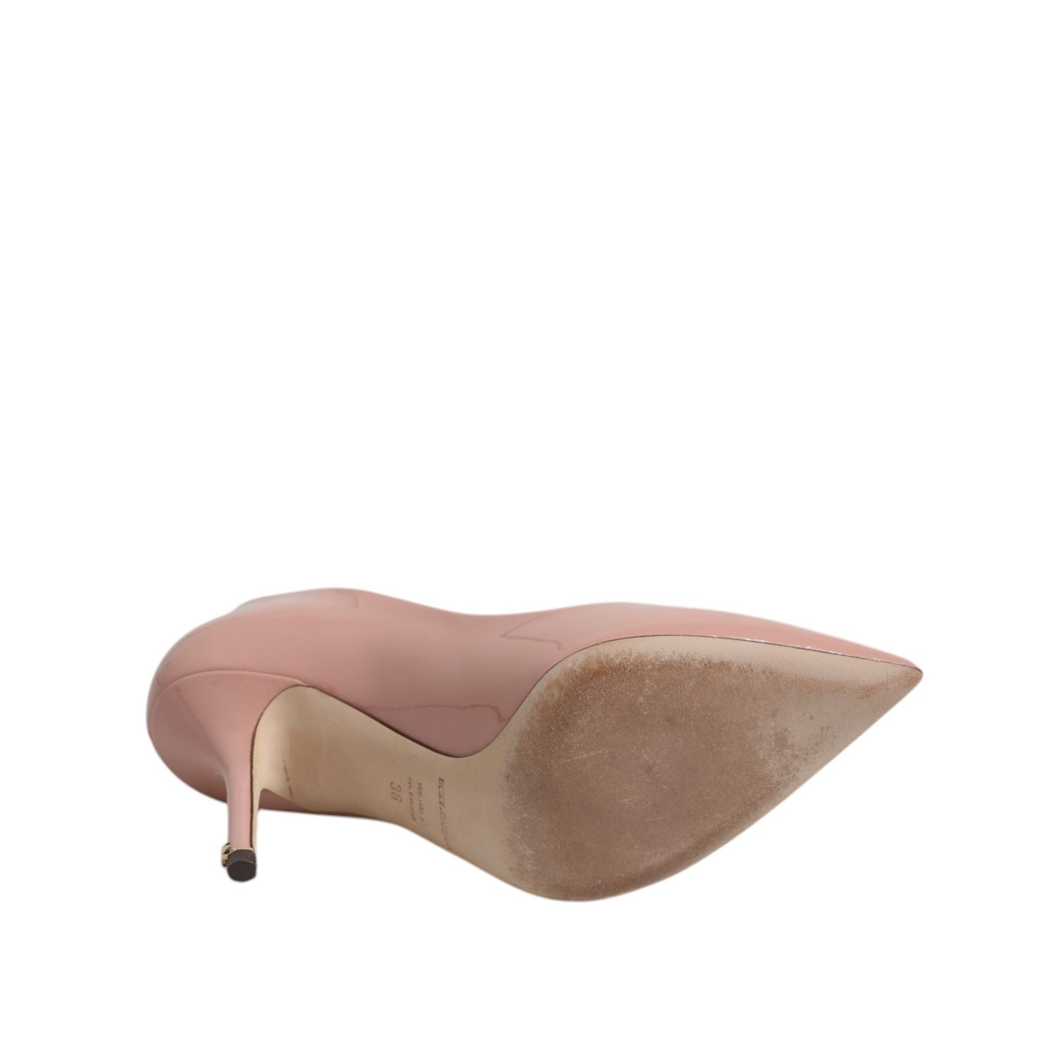 Dolce & Gabbana Pink Patent Leather Stiletto Heel Pumps Shoes