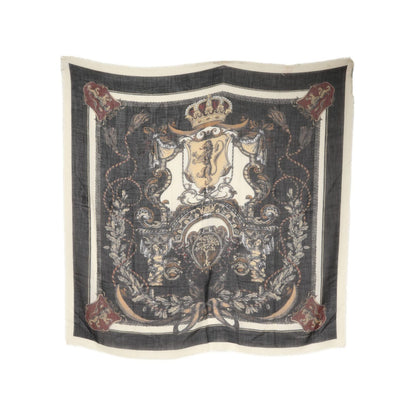 Dolce & Gabbana Multicolor Printed Cashmere Foulard Scarf