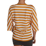 Dolce & Gabbana FIRENZE Sequined Blouse in Orange and White Dolce & Gabbana Sienna