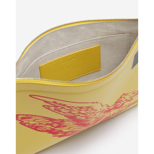 Lanvin "Yellow Leather Men Wallet" LA-14931