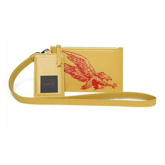 Lanvin "Sunshine Yellow Leather Men Wallet" LA-14930