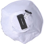 Dolce & Gabbana White Polyester Wide Brim Bucket Hat HAT9756-58