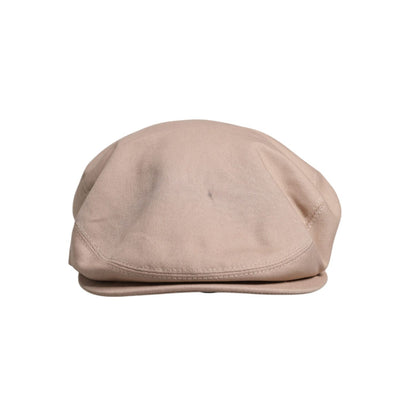 Dolce & Gabbana Beige Cotton Newsboy Capello Cabbie Hat