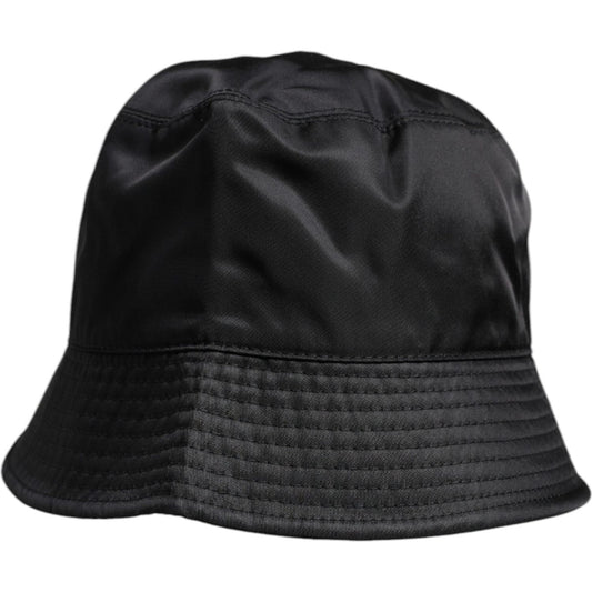 Dolce & Gabbana Black Cotton Wide Brim Bucket Hat HAT9789-57