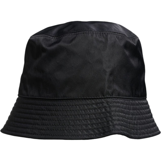 Dolce & Gabbana Black Cotton Wide Brim Bucket Hat HAT9791-58