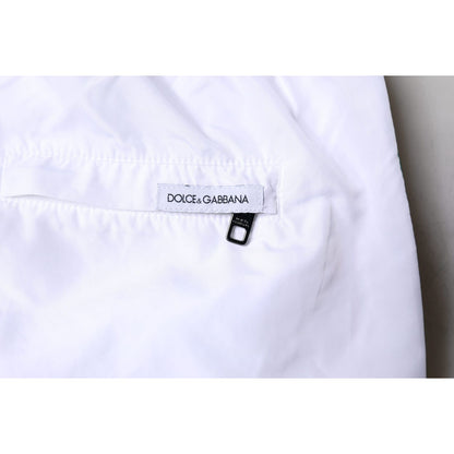 Dolce & Gabbana White Stripes Beachwear Shorts 2Pc Swimwear