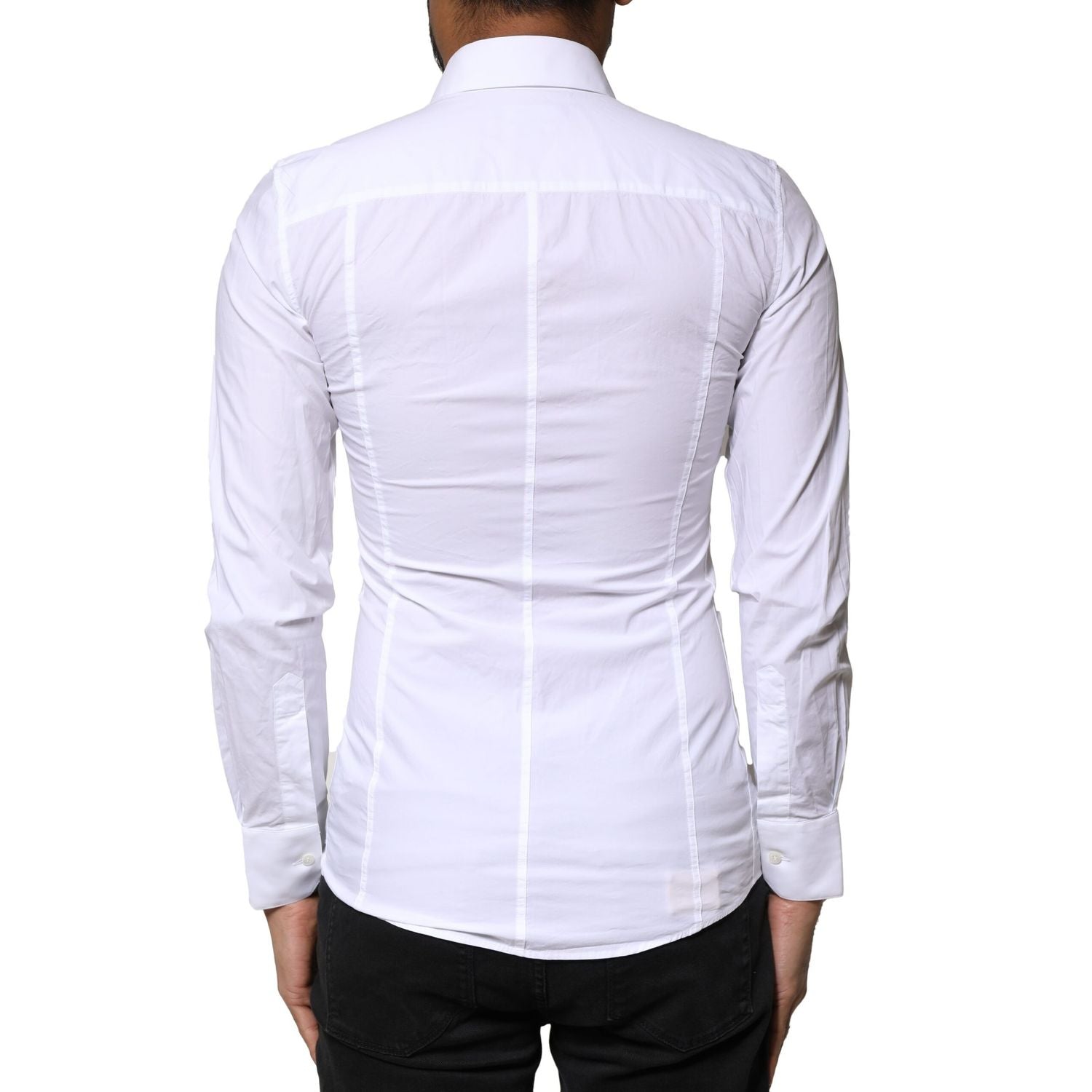Dolce & Gabbana White SICILIA Cotton Formal Men Dress Shirt