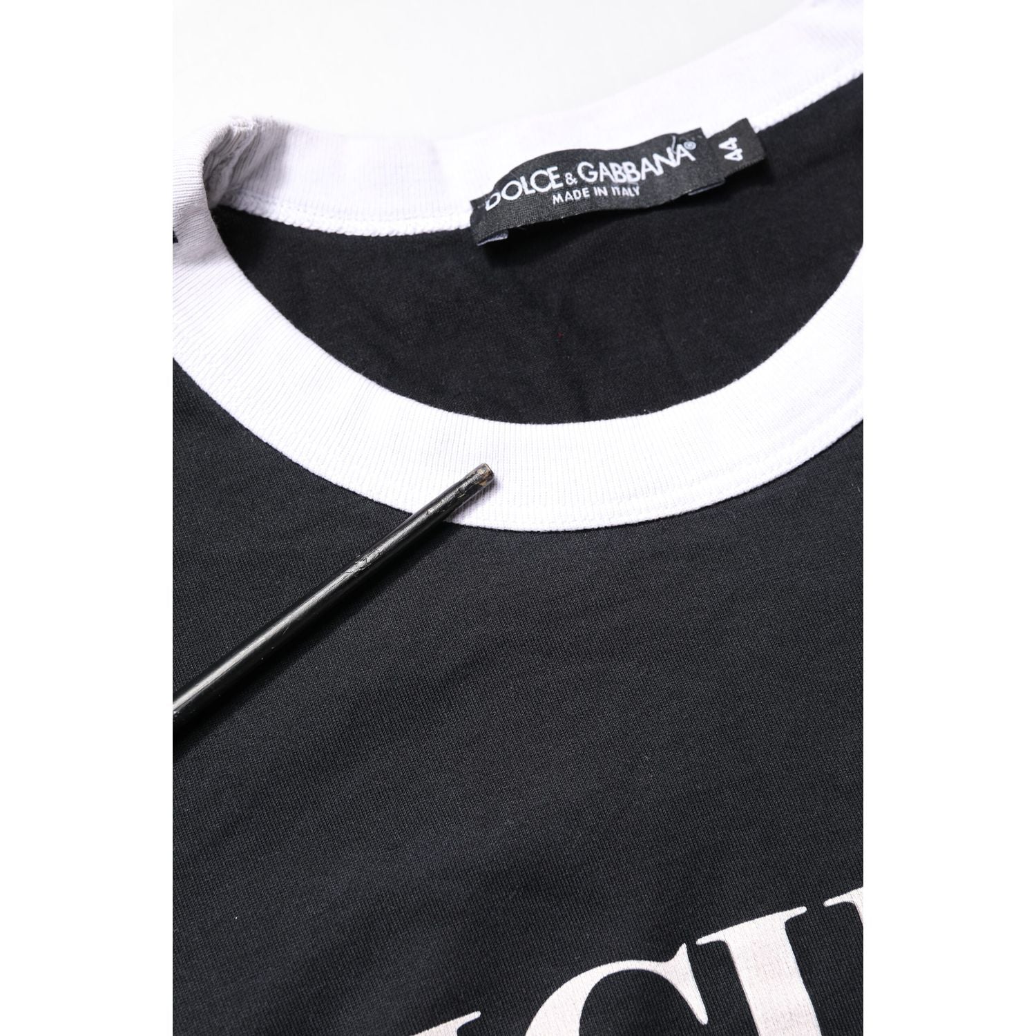 Dolce & Gabbana Black Sicilia Crew Neck Short Sleeve T-shirt