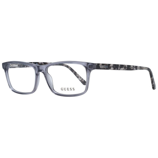 Guess Gray Unisex Glasses Frame in full-rim plastic, grey color, with demo lenses. Includes branded case. Style number 49-14-140.