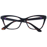 Guess Brown Women Glasses Frame with acetate cat-eye design, demo lenses, and full-rim style. Frame width 135mm, temples length 140mm.