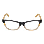Guess Black Women Glasses Frame in black acetate full-rim style with demo plastic lenses, spring hinge, and branded case included.