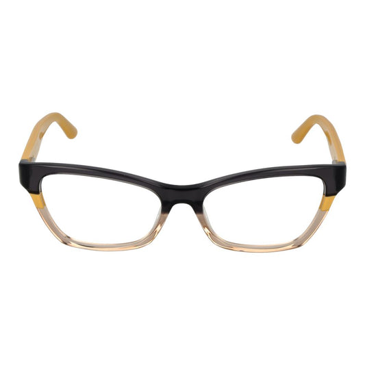 Guess Black Women Glasses Frame in black acetate full-rim style with demo plastic lenses, spring hinge, and branded case included.