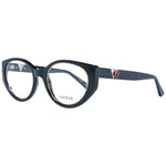 Guess Black Women Glasses Frame in cat eye style with full-rim black plastic frame. Featuring demo lenses and branded case included.