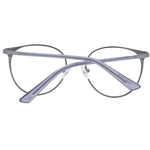 Guess Gray Women Glasses Frame, metal full-rim round style with demo lenses, size 50-18-140, includes branded case.