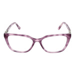 Guess Purple Women Glasses Frame in acetate, full-rim rectangle style with spring hinge, size 51-15-140, including branded case.