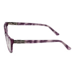 Guess Purple Women Glasses Frame, acetate full-rim rectangle style with demo lenses, spring hinge, size 51-15-140.
