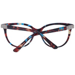 Guess Brown Women Glasses Frame in cat-eye style with acetate material and demo lenses, full-rim, spring hinge, size 54-16-140.