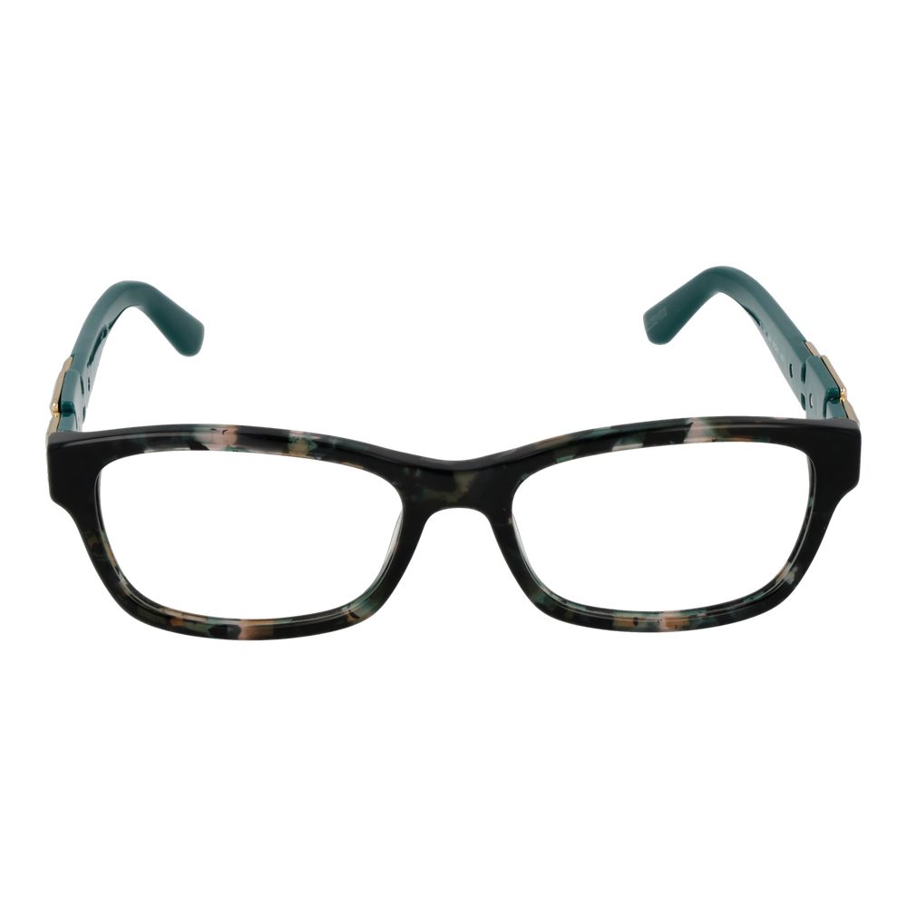 Guess Black Women Glasses Frame in full-rim acetate with demo lenses, rectangle style, black color, size 51-16-145, includes branded case.