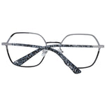 Back view of Guess Silver Women Glasses Frame with metallic full-rim square design.