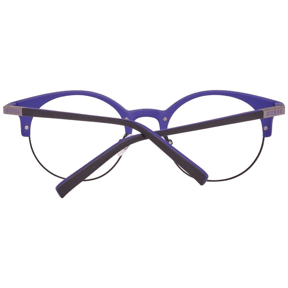 Guess Black Women Glasses Frame in full-rim design with black metal and plastic material, size 51-21-135, includes branded case