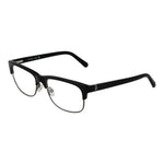 Guess Black Women Glasses Frame, full-rim black browline style, metal and plastic material, includes branded case, lenses width 55mm.