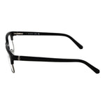 Side view of Guess Black Women Glasses Frame with black full-rim browline style and spring hinge, perfect for stylish everyday wear.