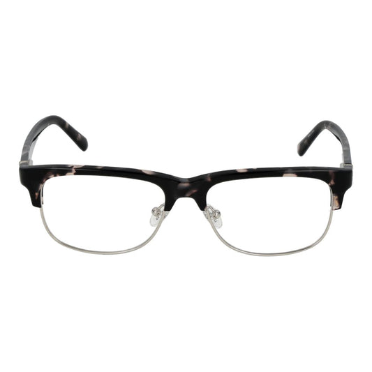 Guess Gray Women Glasses Frame with browline style, full-rim design in grey metal and plastic, size 55-17-145, spring hinge included.