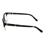 Side view of Guess Gray Women Glasses Frame showcasing the full-rim browline design with metal and plastic material.