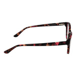 Side view of Guess Brown Women Glasses Frame with plastic full-rim design and rectangle style, featuring brown gradient temples.