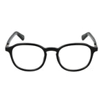 Guess Black Women Glasses Frame, full-rim round style with plastic material, temple length 145mm, bridge width 19mm, includes branded case.