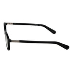 Side view of Guess Black Women Glasses Frame with full-rim black design and plastic material for women.