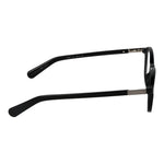 Guess Black Women Glasses Frame side view showing black full-rim style, plastic material, spring hinge, and 145 mm temple length.