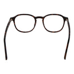 Guess Brown Women Glasses Frame, full-rim round style, brown plastic material with demo lenses, size 48-19-145.