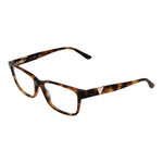 Alt Tag: Guess Brown Women Glasses Frame with full-rim plastic design and rectangle shape.