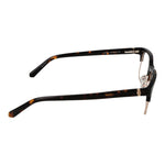 Side view of Guess Brown Women Glasses Frame with full-rim style, browline design, and metal-plastic blend for women.