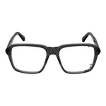 Guess Gray Women Glasses Frame - Full-Rim Square Style, Grey Plastic, 54-17-145, includes branded case, spring hinge, no extra lenses.