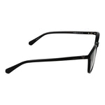 Side view of Guess Black Women Glasses Frame in full-rim plastic with demo lenses, featuring lightweight and comfortable design for women.