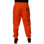 Dolce & Gabbana Orange Polyester Men Jogger Sweatpants Pants PAN76001-48