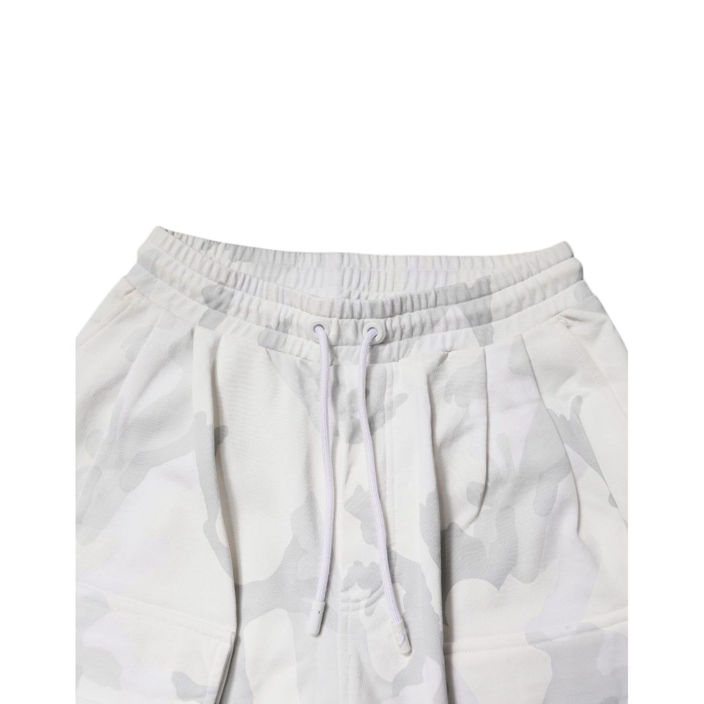 Dolce & Gabbana White Camouflage Cargo Jogger Sweatpants Pants