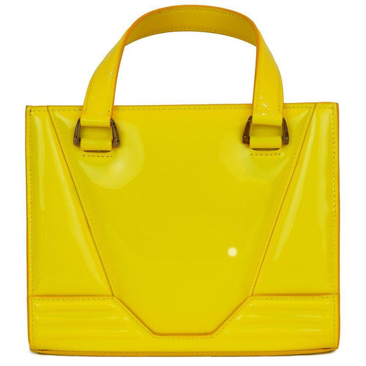 Ferrari Yellow Leather Handbag FE-14948