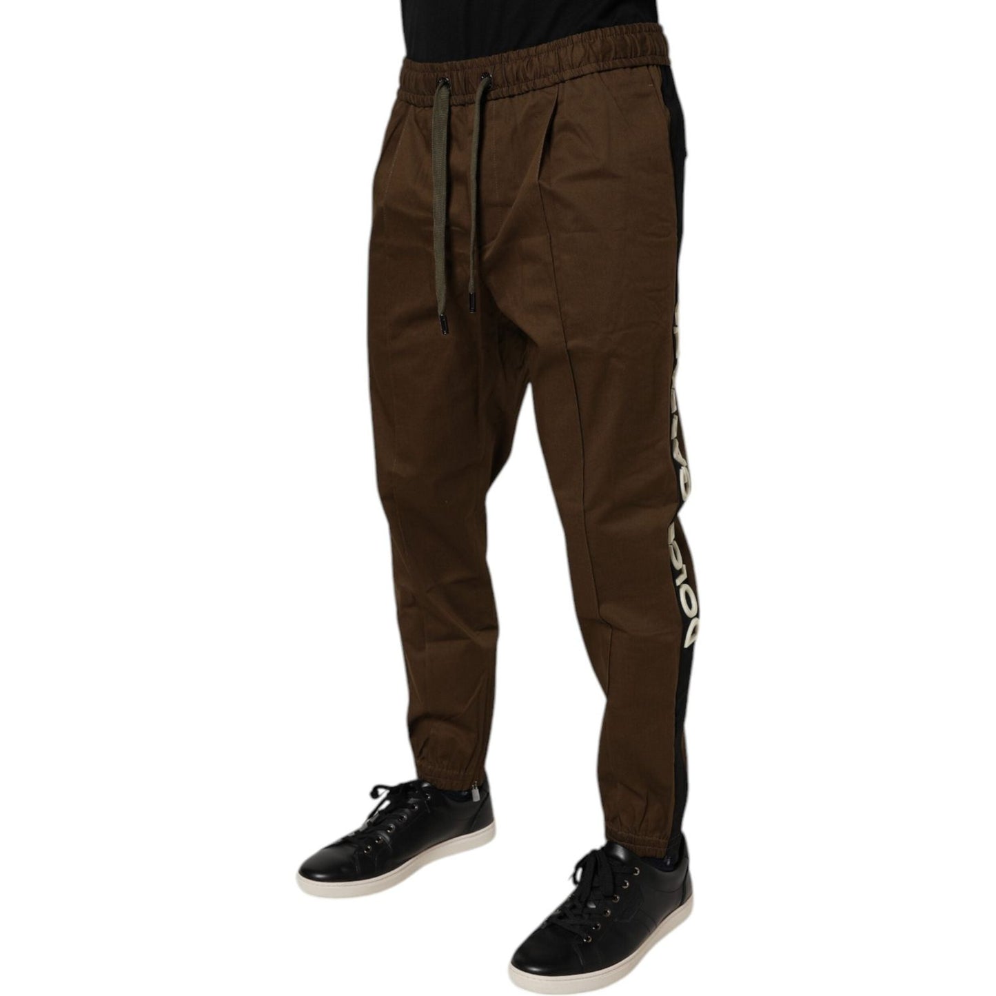 Dolce & Gabbana Brown Cotton Stretch Jogger Sweatpants Pants PAN76124-50