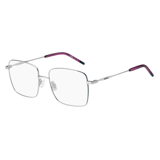 Hugo Boss Silver Metal Frames matte silver glasses for women, metal material, size 54/17/140mm