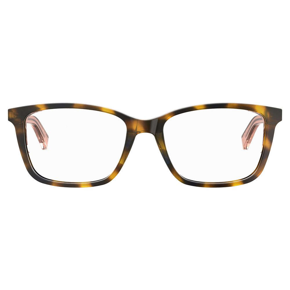 Love Moschino Brown Acetate Frames in Havana color with measures 52/17/140 mm for women, product code MOL566-05L.