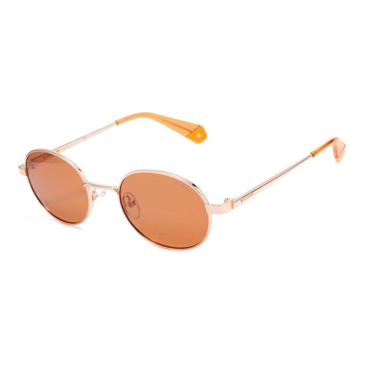 Polaroid Gold Metal Sunglasses
