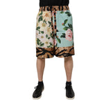 Dolce & Gabbana Multicolor Floral Print Men Bermuda Shorts